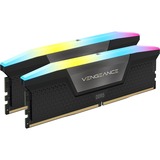 Corsair 32 GB DDR5-7200 Kit werkgeheugen Zwart, CMH32GX5M2X7200C34, Vengeance RGB, XMP