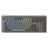 Ducky Cushion 98 RGB mechanisch gaming toetsenbord Zwart, US lay-out (QWERTY), 96%, RGB, PBT Cherry, USB-C / 2,4 GHz / Bluetooth