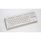 Ducky One 3 TKL Aura White RGB mechanisch toetsenbord Wit, US lay-out (QWERTY), Cherry MX Red, 80% (TKL)	, ABS Double Shot, hot swap