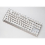 Ducky One 3 TKL Aura White, toetsenbord Wit, US lay-out, Cherry MX Red, ABS Double Shot, hot swap