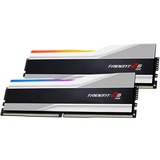 G.Skill 64 GB DDR5-6400 Kit werkgeheugen Zilver/zwart, F5-6400J3239G32GX2-TZ5RS, Trident Z5 RGB, XMP