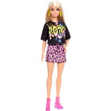 Mattel Barbie Fashionistas Doll 155 - "Rock” Graphic T-Shirt Pop 