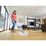 BLACK+DECKER BHSM1610DSM 1600W Steam-mop met SteaMitt, deltavoet en 15 accessoires stoomreiniger Wit/blauwgrijs