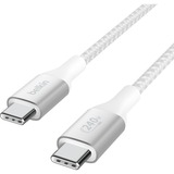 Belkin BoostCharge USB-C > USB-C kabel Wit, 1 meter, 240 W