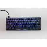 Ducky One 2 Pro Mini Classic RGB mechanisch gaming toetsenbord Zwart, US lay-out (QWERTY), Cherry MX Silent Red, 60%, RGB led, Double-shot PBT, QUACK Mechanics