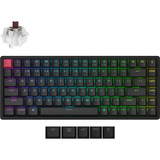 Keychron K2 QMK-J3 RGB mechanisch toetsenbord Zwart, US lay-out (QWERTY), Keychron Super Brown, 75%, RGB leds, Cherry double-shot PBT, hot swap, Bluetooth 5.2 | USB-C