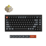 Keychron V1 Ultra 8K Wireless Custom Mechanical Keyboard Zwart, US lay-out (QWERTY), Keychron Silk POM Banana, 75%, RGB, Hot swap, 2.4 GHz | Bluetooth 5.3 | USB-C