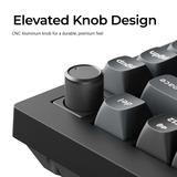 Keychron V1 Ultra 8K Wireless Custom Mechanical Keyboard Zwart, US lay-out (QWERTY), Keychron Silk POM Banana, 75%, RGB, Hot swap, 2.4 GHz | Bluetooth 5.3 | USB-C