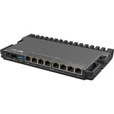 MikroTik Heavy-duty RB5009 router (RB5009UPr+S+IN) Zwart, Marvell ARMADA 7040 CPU, PoE, SFP+