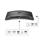 Philips 34B2U5900C/00 34" 4K UHD UltraWide monitor Zilver, HDMI, DisplayPort, Audio, LAN, USB-C, 120 Hz