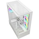 Sharkoon AK7 ARGB midi tower behuizing Wit | 2x USB-A | 1x USB-C | RGB | Window