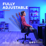 Trust GXT 721SM Ruya Pro Premium comfortabele gamingstoel Blauw/rood