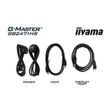 iiyama G-Master Red Eagle GB2471HS-B1 23.8" gaming monitor Zwart, 240Hz, HDMI, DisplayPort, Audio, NVIDIA G-Sync
