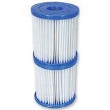 Bestway Filterpatroon (maat I), Ø 8cm x 9cm Wit/blauw, 2 stuks