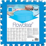 Bestway Flowclear ondertegels voor zwembad blauw 50 x 50 x 0,4 beschermfolie blauw, 8 stuks