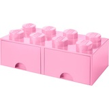 Room Copenhagen LEGO Brick Drawer 8 Roze opbergdoos Roze