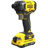 Stanley FATMAX V20 18V Brushless slagschroevendraaier Geel/zwart, Koffer, 2 accu's (2.0Ah) en oplader (2A) inbegrepen