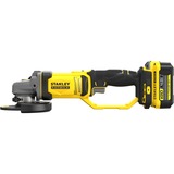 Stanley FATMAX V20 18V Haakse slijper Geel/zwart, Koffer, 2 accu's (4.0Ah) en oplader (4A) inbegrepen