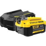 Stanley FATMAX V20 18V Startkit oplader Geel/zwart, Oplader (2A) en accu (4.0Ah) inbegrepen