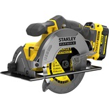 Stanley FATMAX V20 18V handcirkelzaag Geel/zwart, Koffer, 2 accu's (2.0Ah) en oplader (4A) inbegrepen