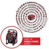 EINHELL SILENZZO 36/210 Professionele draadloze luchtcompressor Zwart/rood, Accu en oplader niet inbegrepen