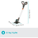 GARDENA ComfortCut 23/18V P4A solo grastrimmer Grijs/oranje, 14701-55, Accu niet inbegrepen