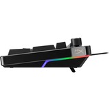 HyperX HyperX Alloy Rise RGB mechanisch gaming toetsenbord Zwart, US lay-out (QWERTY), HyperX Red, 100%, RGB leds, PBT Keycaps, hot swap