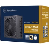 SilverStone HELA 1200R Platinum, 1200W voeding  Zwart, 7x PCIe, Kabel-Management