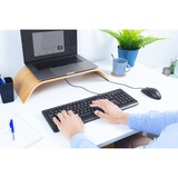 Trust Primo Keyboard & Mouse Set desktopset Zwart, US lay-out (QWERTY), Membraan, 100%