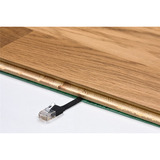 goobay CAT 6A Flat Patch Cable U/UTP, 10 meter kabel Zwart/blauw