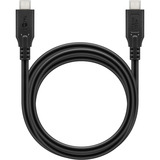 goobay USB4 Gen 2x2 kabel Zwart, 0,5 meter