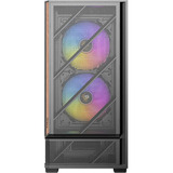 Antec P30 ARGB midi tower behuizing Zwart/houtkleur | 2x USB-A | 1x USB-C | Tempered Glass