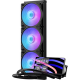 Cooler Master MasterLiquid Core LCD 6" 360 Black ARGB waterkoeling Zwart