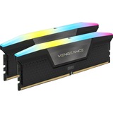 Corsair 32 GB DDR5-5200 Kit werkgeheugen Zwart, CMH32GX5M2B5200C40, Vengeance RGB, XMP