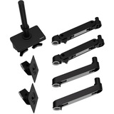 Ergotron LX Pro Dual Stacking Arm monitorarm Zwart