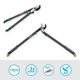GARDENA Aambeeldtakkenschaar EnergyCut Pro L, met aambeeldsnede Grijs/turquoise, 75cm, voor droog hout