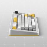 Iqunix ZX75 Gravity Wave Wireless Mechanical Keyboard Grijs, US lay-out (QWERTY), Cherry MX Blue, 75%, RGB leds, Hot-swappable, Double-shot PBT, 2.4GHz | Bluetooth 5.1 | USB-C
