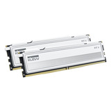 KLEVV 32 GB DDR5-6400 (2x 16 GB) Kit werkgeheugen Wit, KD5AGU880-64B300F, FIT V, XMP 3.0, EXPO