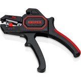 KNIPEX Automatische afstriptang 12 62 180 SB Zwart/rood, geïntegreerde draadsnijder