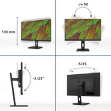 Philips 27B1N3800 27" 4K Ultra HD monitor Zwart, 1x DisplayPort, 2x HDMI, 3x USB-A