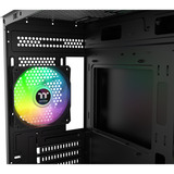 Thermaltake View 170 WS ARGB mini tower behuizing Zwart/houtkleur | 2x USB-A | RGB | Window