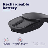 Trust Zylo Inschuifbare, draagbare zakmuis Zwart, 1000 - 2400 DPI