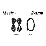 iiyama ProLite XB2491H-B1 23.8" monitor Zwart, 120 Hz, HDMI, DisplayPort