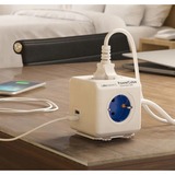 Allocacoc PowerCube | Extended USB | stekkerdoos stekkerdoos Wit/groen