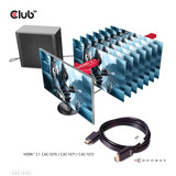 Club 3D Ultra High Speed HDMI 2.1 gecertificeerde kabel male-male Zwart, 1,5 meter, 4K 120Hz, 8K 60Hz, 48 Gbps