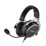 Hator Hypergang 3 USB over-ear gaming headset Zwart, RGB, 7.1 Virtual Surround, USB / Bluetooth