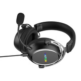 Hator Hypergang 3 USB over-ear gaming headset Zwart, RGB, 7.1 Virtual Surround, USB / Bluetooth
