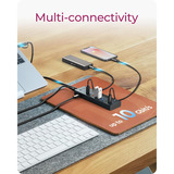 ICY BOX IB-HUB1743-CPD 9-in-1 hub dockingstation Blauw