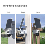 Imou AOV Dual lens 5MP+5MP buitencamera Wit, 3K, 4G LTE, WiFi 6, Solar panel