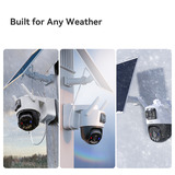 Imou AOV Dual lens 5MP+5MP buitencamera Wit, 3K, 4G LTE, WiFi 6, Solar panel